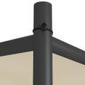 vidaXL Altánok béžový 3x3 m 180 g/m² látka a oceľ
