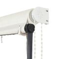 vidaXL Zaťahovacia markíza s LED 350x150 cm krémová