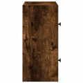 vidaXL Knižnica dymový dub 40x24x52 cm kompozitné drevo