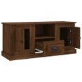 vidaXL TV skrinka hnedý dub 100x35,5x45 cm kompozitné drevo