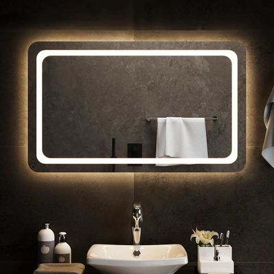 vidaXL LED kúpeľňové zrkadlo 100x60 cm