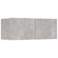 vidaXL TV skrinky 4 ks betónovosivé 80x30x30 cm spracované drevo
