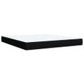 vidaXL Posteľný rám boxspring s matracom čierny 180x200 cm látka