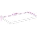 vidaXL Stolová doska 100x40x3,8 cm obdĺžnik masívna akácia živá hrana