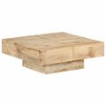 vidaXL Konferenčný stolík 80x80x28 cm masívne mangovníkové drevo