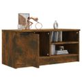 vidaXL TV skrinka dymový dub 80x35x36,5 cm spracované drevo