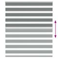 vidaXL Zebra roleta tmavošedá 130x100 cm šírka látky 125,9cm polyester
