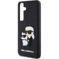 Obal Karl Lagerfeld pre Samsung Galaxy S24 Plus KLHCS24M3DRKCNK čierny HC 3D RUBBER KC NFT