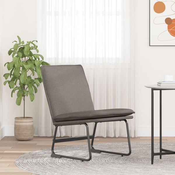 vidaXL Kreslo sivohnedé 52x75x76 cm látka