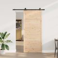 vidaXL Posuvné dvere Prírodná 80 x 208 cm Borovicový masív