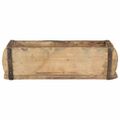vidaXL Podnos s úložiskom Hnedá 30 x 15 x 9 cm Masívne obnovené drevo