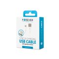 Forever kábel USB - Lightning 1,0 m 1A biela