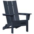 vidaXL Skladacia Adirondack kreslo Námornícka modrá