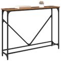 vidaXL Konzolový stôl Staré drevo 102 x 23 x 75 cm Kompozitné drevo