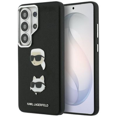 Puzdro Karl Lagerfeld Saffiano Double Heads Metal pre Samsung Galaxy S26 Ultra čierna