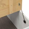 vidaXL storage box Biela 78 x 78 x 45 cm Masívne borovicové drevo