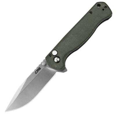 CJRB J1927-MGN Chord Micarta vreckový nôž 8,8 cm, Stonewash, zelená, Micarta