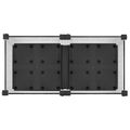 vidaXL Záhradný črepník s kolieskami Biela 80 x 40 x 33 cm PP
