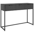 vidaXL Konzolový stolík antracitová 106x35x75 cm oceľ