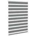 vidaXL Zebra roleta tmavošedá 100x100 cm šírka látky 95,9 cm polyester