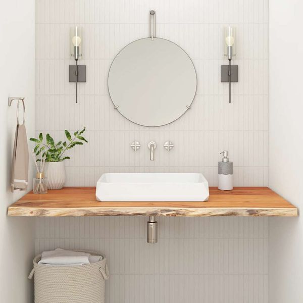 vidaXL Kúpeľňová doska 90x60x2,5 cm obdĺžniková akáciový masív