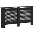 vidaXL Kryt na radiátor čierny 152x19x81,5 cm MDF