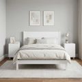 vidaXL Nočný stolík 2 pcs Biela 33,5 x 34,5 x 50 cm Kompozitné drevo