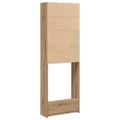 vidaXL Skrinka do práčky Artisan Dub 64x24x190 cm