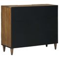 vidaXL Servírovacia skriňa Hnedá 90 x 33,5 x 75 cm Masívne mango drevo