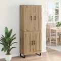 vidaXL Highboard 2 ks Remeselný dub 69,5 x 34 x 180 cm