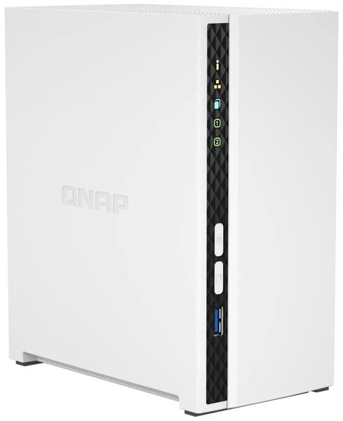 QNAP TS-233 (4jadr. 2,0GHz + NPU, 2GB DDR4 RAM, 2x SATA, 1x GbE, 1x USB 2.0, 1x USB 3.2) Sietové úložisko NAS, 2x 2,5"/3,5" SATA III, štvorjadrový 2,0GHz, 2GB RAM, 1x LAN, 1x USB 3.0, 2x USB 2.0