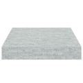 vidaXL Plávajúce nástenné police 2 ks betónovo-sivé 23x23,5x3,8 cm MDF