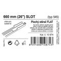 Stierač FLAT BULK (SLOT) 26"/660mm