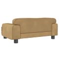 vidaXL Detská pohovka hnedá 70x45x30 cm zamat