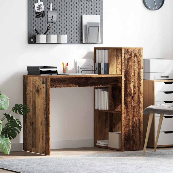 vidaXL Stôl Staré drevo 108 x 55 x 103.5 cm Kompozitné drevo