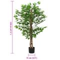 vidaXL Umelý fikusový 788 listov 120 cm zelený