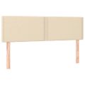 vidaXL Boxspring posteľ s matracom krémový 140x190 cm látka