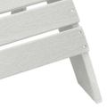 vidaXL Adirondack stolička Biela HDPE