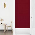 vidaXL Nástenné panely 12 ks vínovo-červené 90x30 cm zamat 3,24 m²