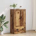 vidaXL Highboard Staré drevo 60 x 35,5 x 103,5 cm Kompozitné drevo