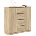 vidaXL Komoda so zásuvkami dub sonoma 100,5x35x98,5cm kompozitné drevo