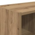 vidaXL Regál na topánky stohovateľné dub artisan 89,5x30x40 cm