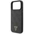 Puzdro Guess 4G Strap Triangle Logo MagSafe pre iPhone 17 Pro Max čierne
