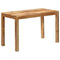 vidaXL Jedálenský stôl Hnedá 60 x 120 x 76 cm Masívne mango drevo