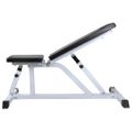 vidaXL Posilňovacia lavica so sadou činiek barbell a dumbbell 30,5 kg