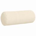 vidaXL Podložkové vankúše 2 pcs Krémová Ø 15 x 40 cm Kordúrová tkanina