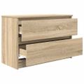 vidaXL TV skrinka dub sonoma 80x35x54 cm spracované drevo
