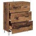 vidaXL Servírovacia skriňa so zásuvkou Staré drevo 69,5 x 34 x 90 cm