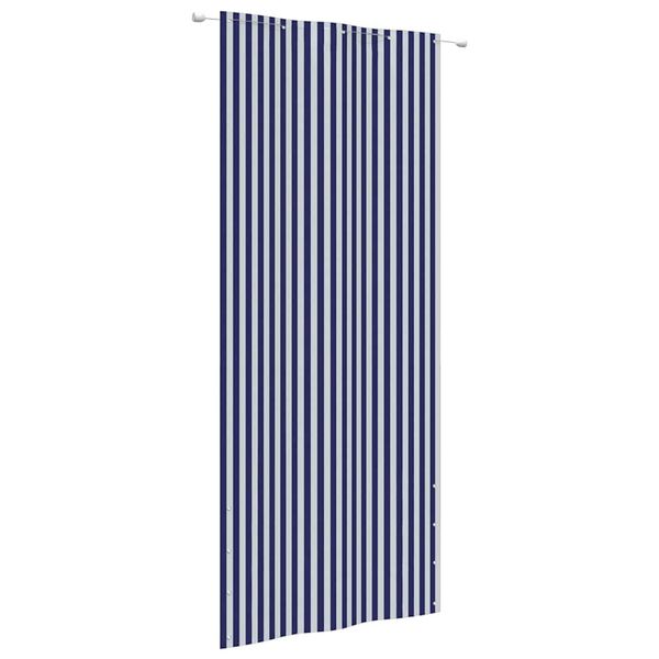 vidaXL Balkónová markíza modrá a biela 100x240 cm oxfordská látka