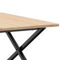 vidaXL Konferenčný stolík v tvare X 90x90x45 cm borovica a oceľ